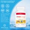 Brain Omega with Lutein and Zeaxanthin  Omega 3 Supplement for Brain, Heart & Eye Health  460 mg DHA, 90 mg EPA, Lutein and Zeaxanthin Supplements  180 Softgels (90 Servings) view 2