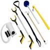 RMS Premium 7-Piece Hip & Knee Kit with Leg Lifter, 19 & 32 Reachers, Sock Aid, Dressing Stick, Bath Sponge & Shoe Horn  Long-Term Orthopedic Aids for Chronic Hip, Knee & Mobility Limitations view 1