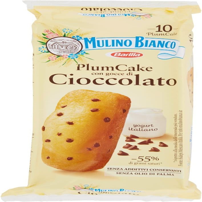 30x Mulino Bianco Plum Cake allo yogurt con goccie di cioccolato 35g