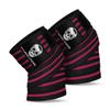 Gymreapers Knee Wraps (Pair) With Strap for Squats, Weightlifting, Powerlifting, Leg Press, and Cross Training - Flexible 72" Knee Wraps for Squatting - For Men & Women (Pink) view 1