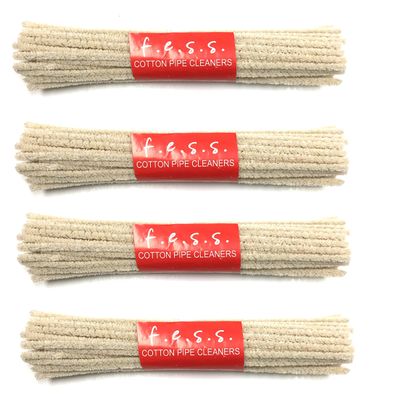 FESS Standard Pipe Cleaners Cotton 4 Packs, 44 Cleaners per Pack, Total of 176