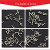 1000pcs Eyeglasses Sunglasses Leg scew Eyeglasses Repair Screw by dhoptical (2.0 * 1.4 * 3.6 Metal Frame Leg USE) view 3