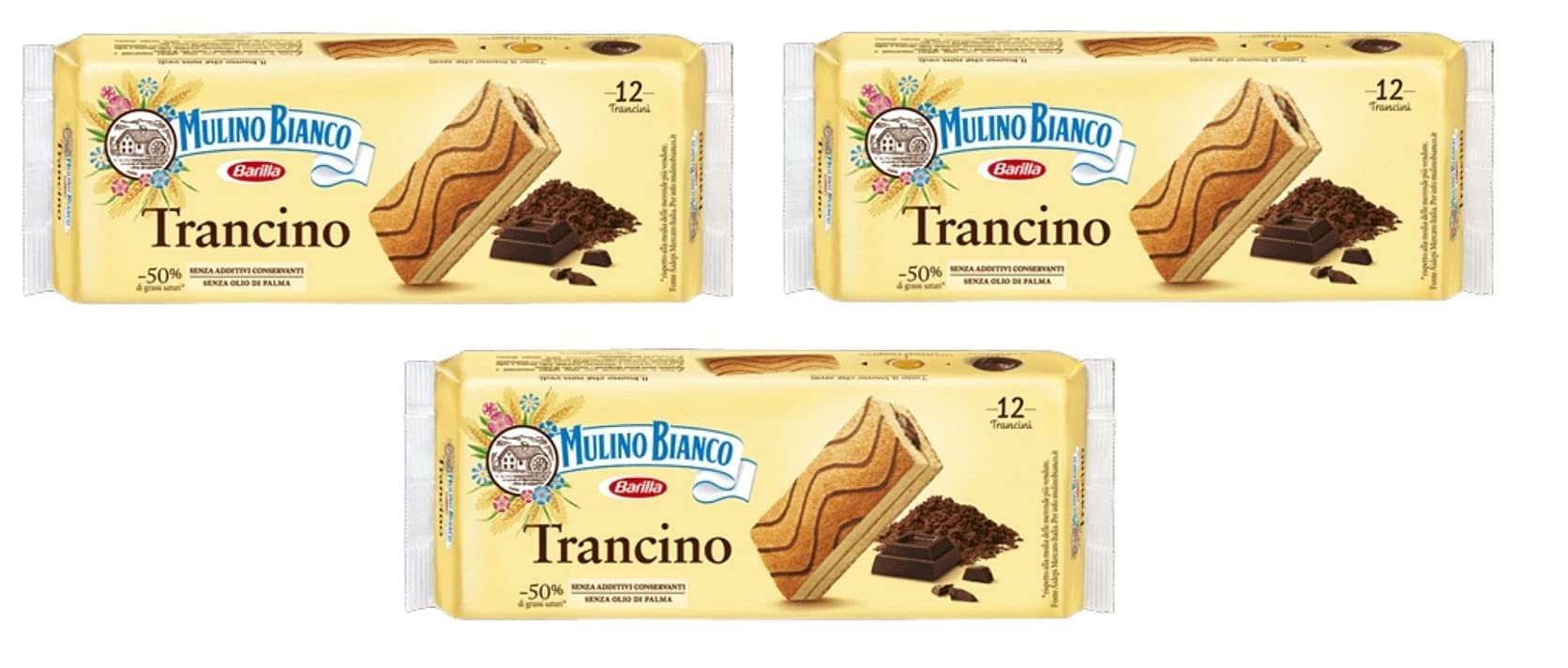 3 x Mulino Bianco Trancino Cacao