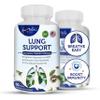 AAMATEC LIFE Lung Support Dietary Supplements Herbal Breathing Support 10 Active Ingredients Original Formula for Lung Health Lung Cleanse Formula Supplement for Bronchial System 60 Capsules Non GMO view 1