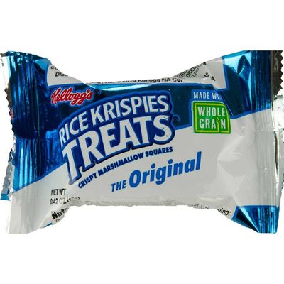 Kellogg Rice Krispies Whole Grain Original Marshmallow Squares, 0.42 Ounce - 600 per case.