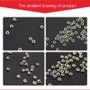 (1000pcs) Rimless Glasses nut Hexagon nut Eyeglasses nut Eyewear Repair nut for Glasses Shop by dhoptical (2.5 * 1.4) view 2