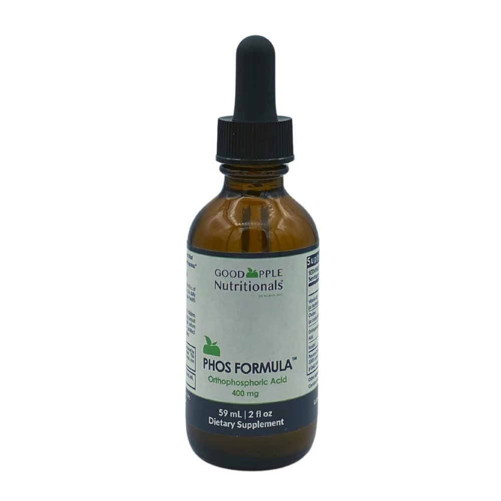Phos Formula | Nausea | Supports Bone Health | Phosphorus Liquid Supplement with Dropper | 2 fl oz