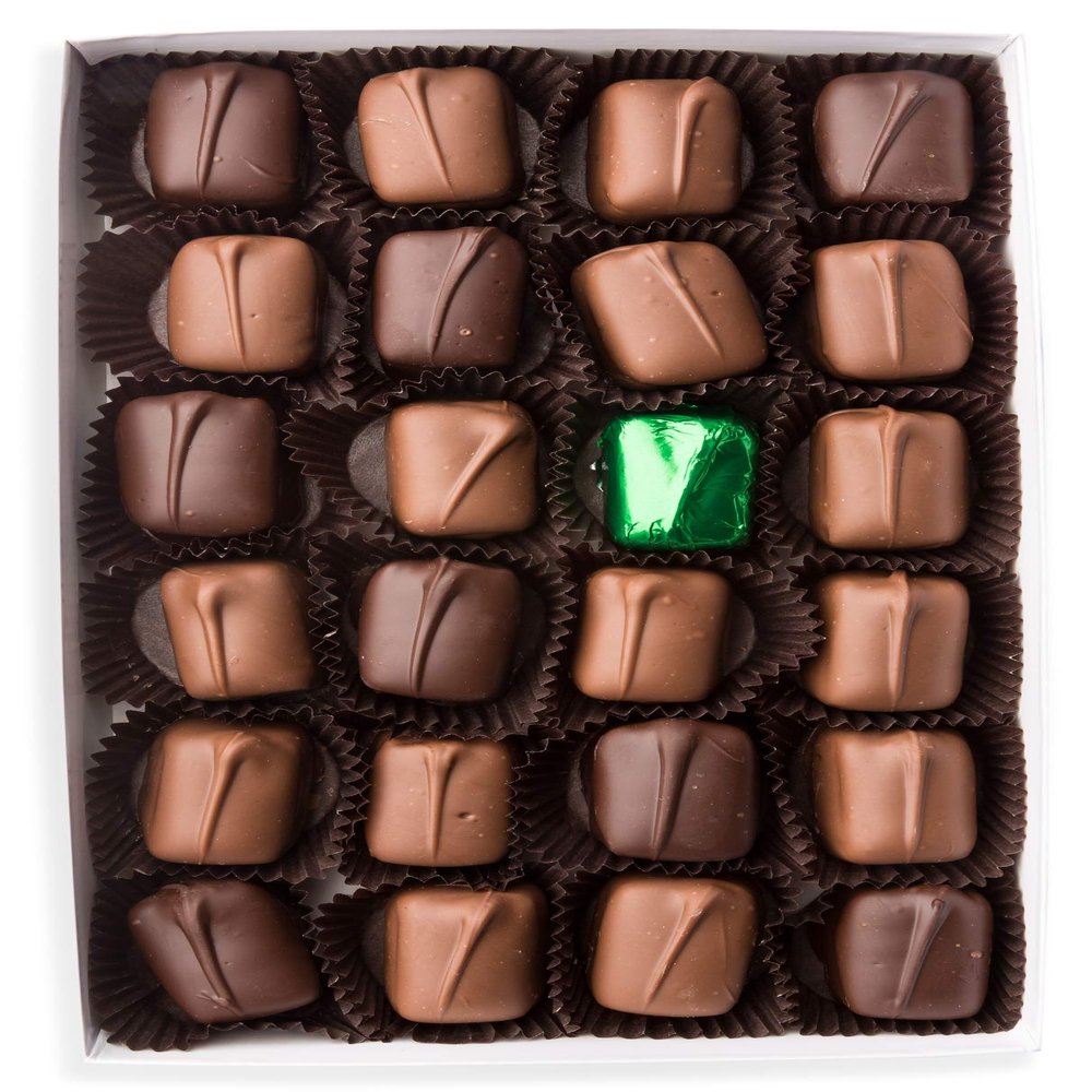 Mrs. Cavanaughs 3 lb Mindy Mint Truffle Mixed (Milk 65% & Dark 35%) Chocolate