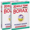 20 Mule Team Borax Detergent Booster and Household Cleaner, 65 Ounce - 2 Pack view 1