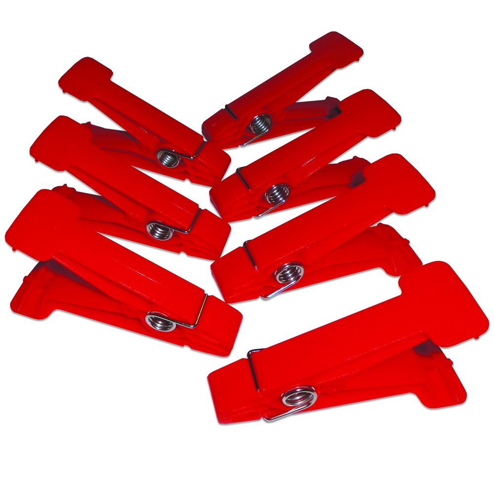 Rehabilitation Advantage Resistive Pinch Pin Hand Exercisers (Set of 7), Red