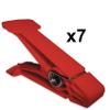 Rehabilitation Advantage Resistive Pinch Pin Hand Exercisers (Set of 7), Red view 4
