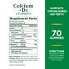 Calcium & Vitamin D Gummies by Nature's Bounty, Immune Support & Bone Health, 500mg Calcium & 1000 IU Vitamin D3, Fruit Flavor, 70 Count view 2