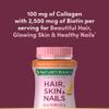 Nature's Bounty Optimal Solutions Hair, Skin & Nails with Biotin and Collagen, Citrus-Flavored Gummies Vitamin Supplement, 2500 mcg, 80 Ct, 40 Total Servings view 3