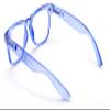 V.W.E. Transparent Neon Color Deluxe Reading Glasses - Comfortable Stylish Simple Readers Magnification (Blue, 2.00) view 3