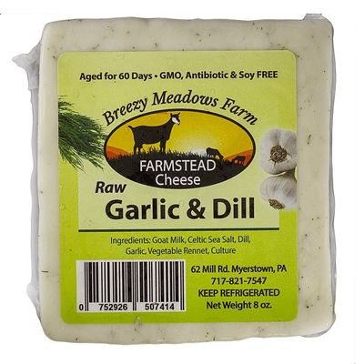 Breezy Meadows Farm Raw Goat Cheese 8 OZ