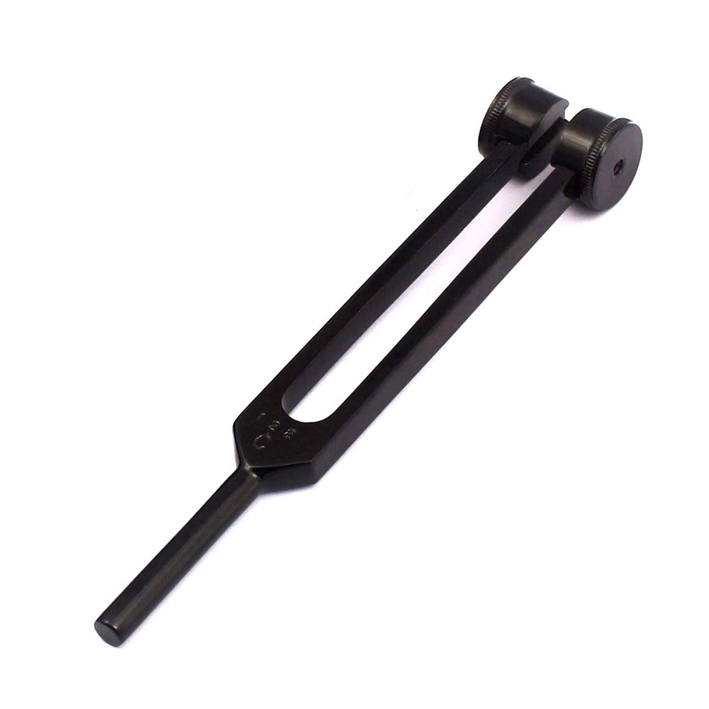 LAJA Imports Tactical Black C 128 Tuning Fork Aluminum Fork Ear Fork Nervous System Testing Tuning Fork Alloy Frequency 128Hz