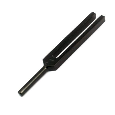 LAJA Imports Black Color 512C Tuning Fork Aluminum Fork Ear Fork Nervous System Testing Tuning Fork Alloy Frequency 512HZ