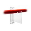 Better Display Cases Deluxe Clear Acrylic Broom Horizontal Wall Mount Bracket (A023-BD-SS) view 3