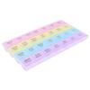 28 Grid Colorful Plastic Pills Storage Box Portable Weekly 7 Days 4 Times A Day Health Care Pill Box for Travel view 2