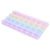 28 Grid Colorful Plastic Pills Storage Box Portable Weekly 7 Days 4 Times A Day Health Care Pill Box for Travel view 3