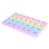 28 Grid Colorful Plastic Pills Storage Box Portable Weekly 7 Days 4 Times A Day Health Care Pill Box for Travel view 4