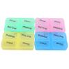 28 Grid Colorful Plastic Pills Storage Box Portable Weekly 7 Days 4 Times A Day Health Care Pill Box for Travel view 2