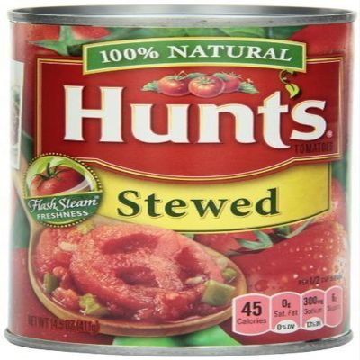 Hunts Stewed Tomatoes, Perfect for Chili & Soups, 14.5 oz. Can (Pack of 12)