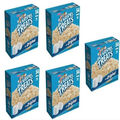 Rice Krispies Treats, Original Marshmallow, 5 Packages(54 Count Carton)