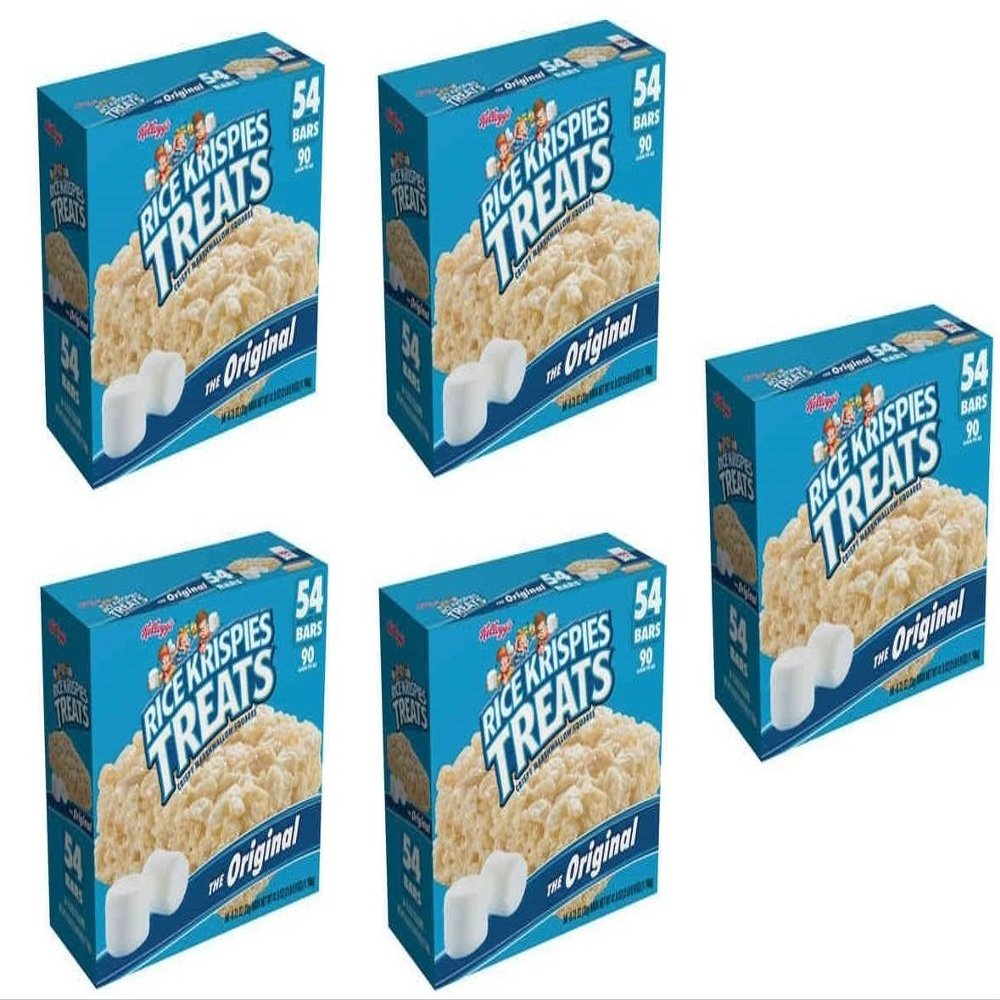 Rice Krispies Treats, Original Marshmallow, 5 Packages(54 Count Carton)