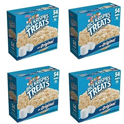 Rice Krispies Treats, Original Marshmallow, 4 Packages(54 Count Carton)