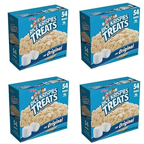 Rice Krispies Treats, Original Marshmallow, 4 Packages(54 Count Carton)