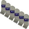 USBingoshop 6 Pairs Mens Physicians Approved Crew Ankle Diabetic Socks Cotton (U-6-PK-DAnkle-Gray) view 1