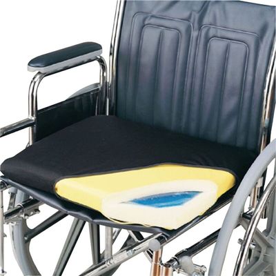 Skil-Care Econo-Gel Vinyl Wheelchair Cushion with Polyester Cover, 16" x 16" x 2"