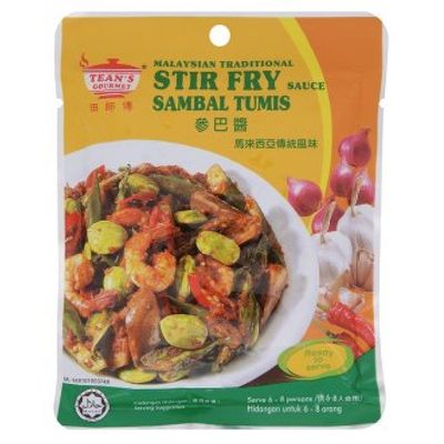 Tean's Gourmet Paste/Sauce 200g (Stir Fry Sauce, 6 Pack)