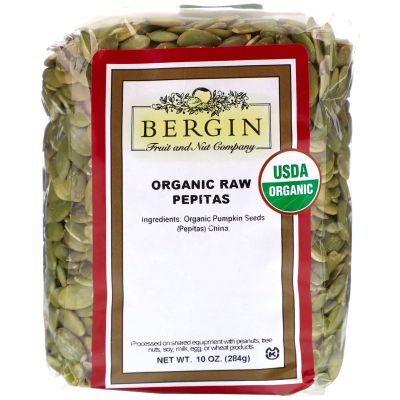 Bergin Fruit and Nut Company Organic Raw Pepitas, 10 oz (284 g)