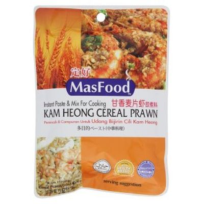 MasFood Kam Heong Cereal Prawn Instant Paste & Mix for Cooking 85g (9 Pack)