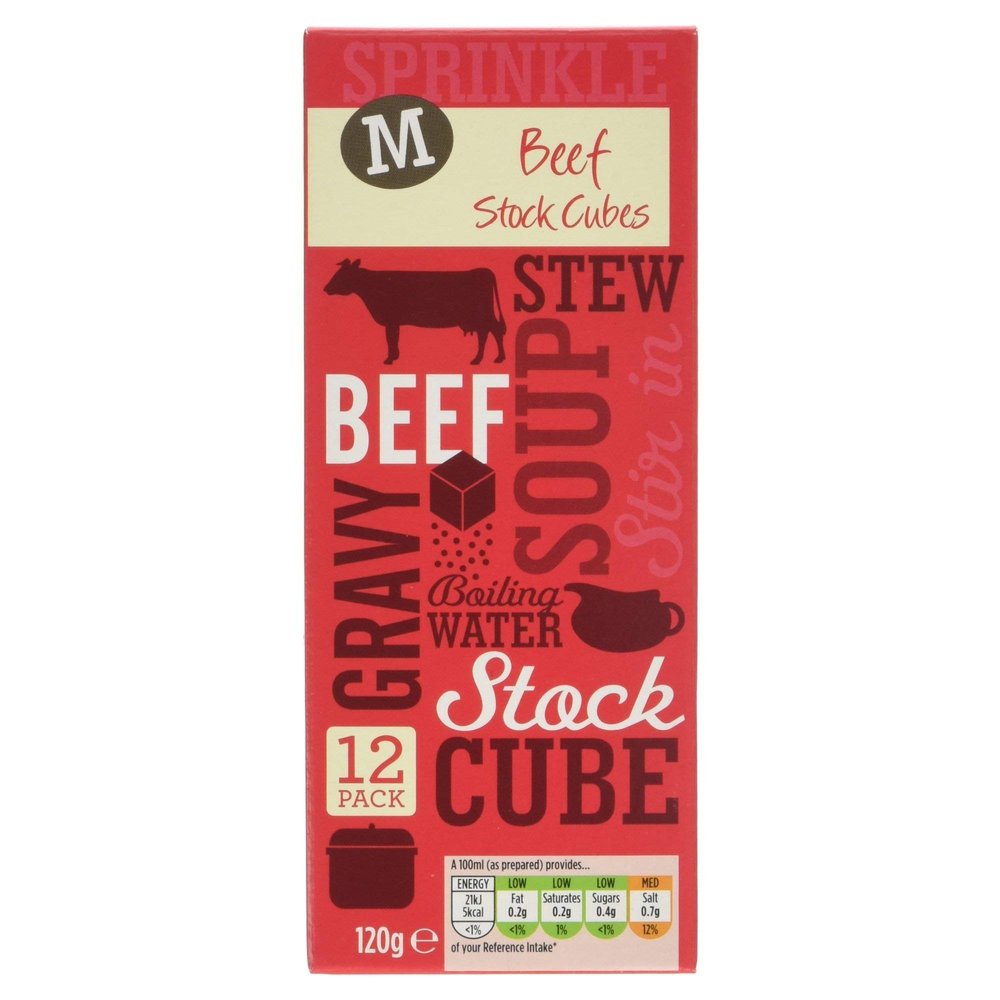 Morrisons Beef Stock Cubes 12's 120g