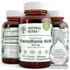 Natural Nutra Time Release Pantothenic Acid 500 mg, Vitamin B5 Supplement Helps Break Down Fat and Carbohydrates, Metabolism and Energy, Improve Muscle Health, Reduce Skin Spots, 60 Vegetarian Tablets view 1