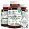 Natural Nutra Papaya Chewable Enzymes for Digestion and Body Cleanse - Supports Digestive Health, Ease Gastrointestinal Discomfort - Nutrient Absorption and Reduces Bloating - 90 Vegan Tablets view 1