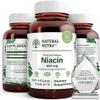 Natural Nutra Time-Release Slow Niacin 500mg (Vitamin B3), Support Energy Production, Promotes Cardiovascular Health, Promotes Skin Health and perceptual Function, 100 Vegan and Vegetarian Tablets view 1