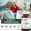 Natural Nutra L Lysine HCl, Promotes Bone Health and Growth, Support Skin Health, Improve Vitamin C Absorption, Helps Built Collagen, Improve Calcium Absorption, Non-GMO, Vegan, 500 mg, 250 Capsules. view 4