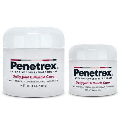Penetrex Joint & Muscle Therapy Duo - Soothing Relief for Back, Neck, Hands, Feet & Nerves - Rub with Arnica, Vitamin B6 MSM & Boswellia - 2oz, 4oz