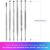Stainless Steel Ear Curette Cleansing Kit - 6 Piece Set with Spiral Spring Pick Unclogger, Thorough Ear Wax Removal and Storage Case view 3