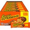 REESE'S OUTRAGEOUS! Peanut Butter, Caramel and PIECES King Size, Candy Bars, 2.95 oz (18 Count) view 1