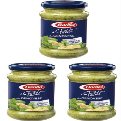 3x Barilla Pesti alla Genovese Italian Pesto Sauce for Pasta 190g Ready to Eat