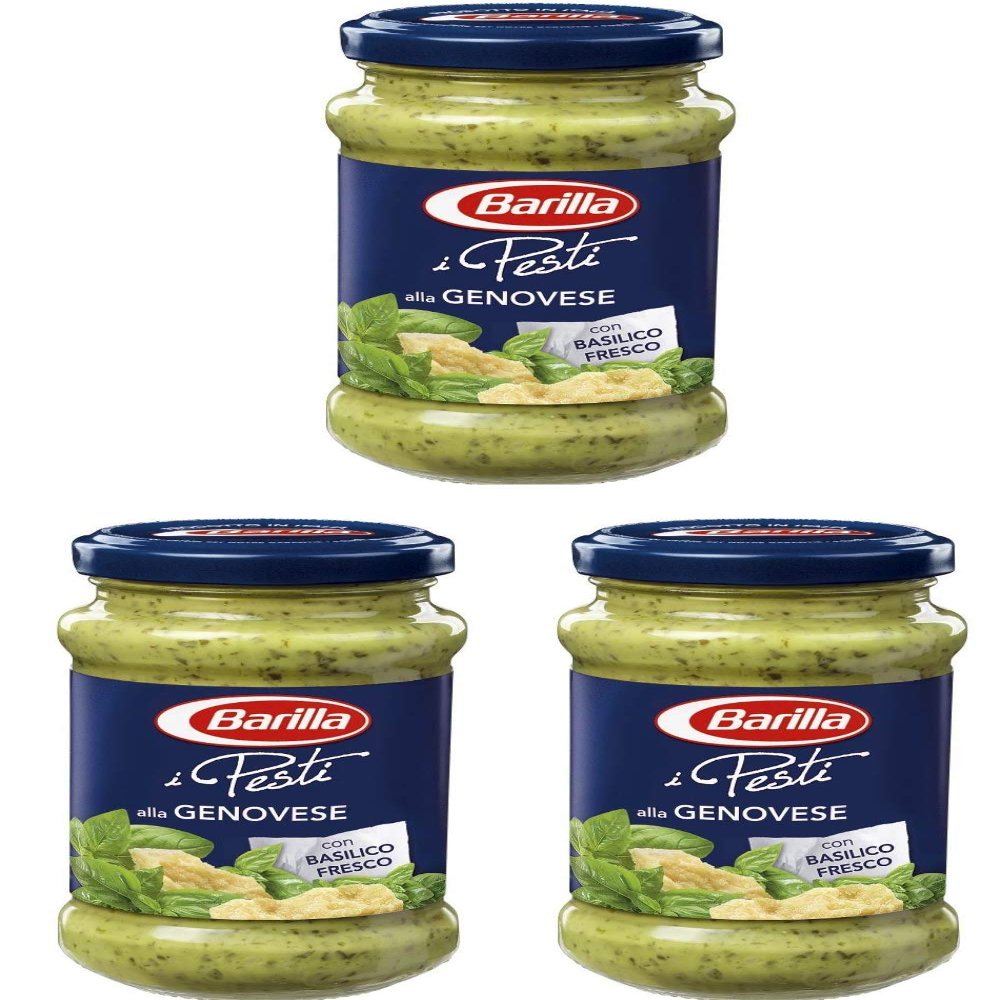 3x Barilla Pesti alla Genovese Italian Pesto Sauce for Pasta 190g Ready to Eat