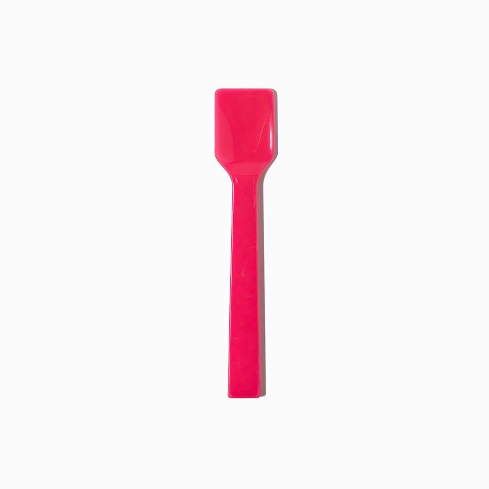 [3,000 Count] Valentine's Day Pink Plastic Gelato Tasting Spoons 4 Inch Mini Disposable Shovel Spoons for Sampling Yummy Desserts, Foods & Ice Cream - Frozen Dessert Supplies