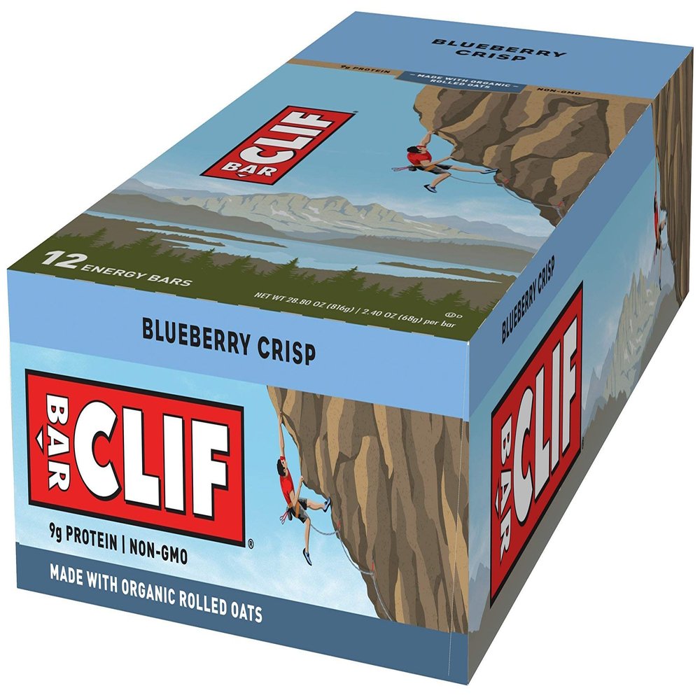 Clif Bar - Organic Blueberry Crisp - Case of 12-2.4 oz