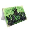 St. Patricks Day Irish Family Portrait Scottish Terriers Dog Note Card NCD52184 (10) view 1