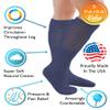 Comfort Finds Diabetic SwellSox - Breathable Cotton Socks - Loose Fitting Comfortable Sock  Non Binding Top Design Improve Foot Circulation (Navy, 3 Pair) view 2